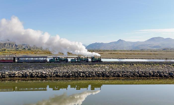Train crossing The Cob